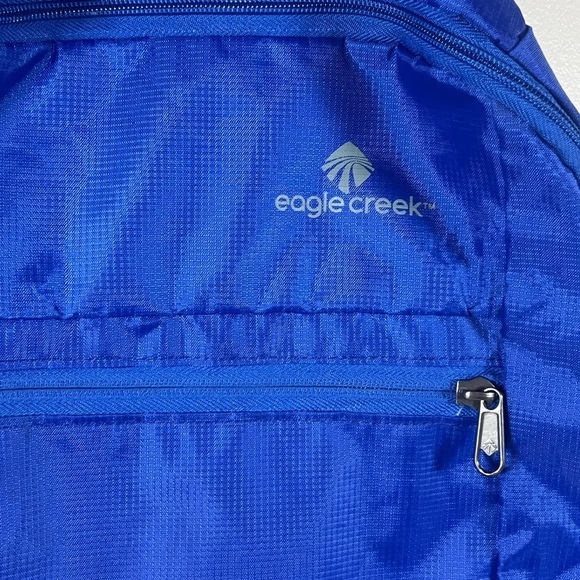 Eagle Creek Lightweight Blue Pack out Hiking Tactical Carry All Backpack Bag - Picture 4 of 7